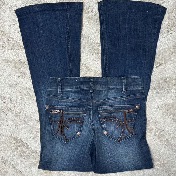 Y2K Vintage Code of Ethics Low Rise Bell Bottoms NWT - Picture 1 of 7